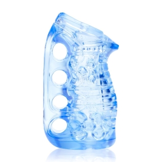 Мастурбатор универсальный с рельефной структурой Fleshlight Fleshskins Blue Ice Флешлайт