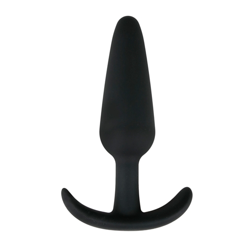 Анальная пробка из силикона черная EasyToys Buttplug размер L - 1