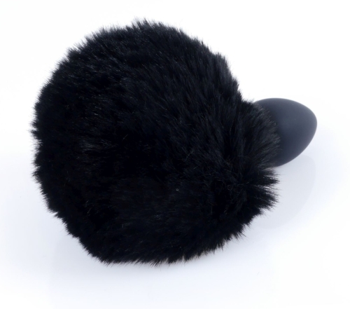 Анальна пробка із хвостом чорного кольору S BOSS of TOYS Boss Series PLUG Bunny Tail - 4