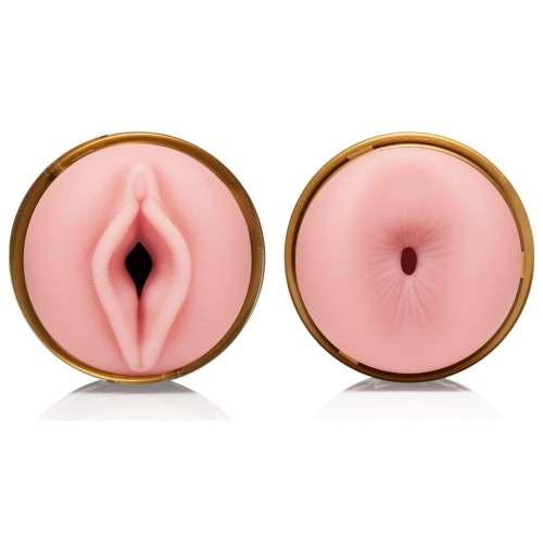 Мастурбатор у колбі Вагіна та Анус з кібершкіри тілесного кольору Fleshlight - 3