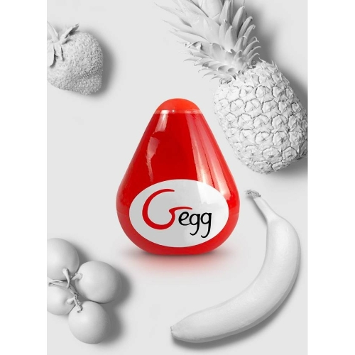 Мастурбатор Яйце для чоловіків Червоне Gvibe NEW! Gegg - 5