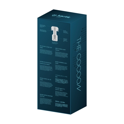 Автоматический смарт-мастурбатор с пульсацией и подогревом черный Kaotik Labs The Cocoon режим edging подогрев до 42 °C - 9