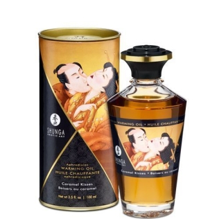 Возбуждающее массажное масло со вкусом Карамельного поцелуя Shunga APHRODISIAC 100 мл