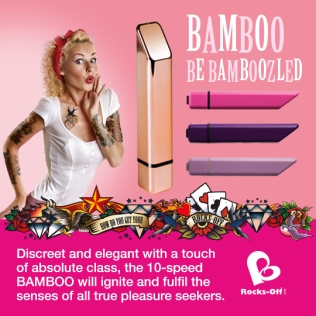Рожевий вібратор Rocks Off Bamboo Passion