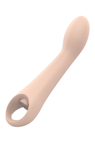 Вибратор вагинальный и для точки G бежевого цвета Dream Toys Nude Ivy - 3