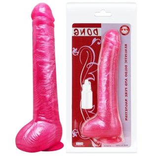 Рельєфний фалоімітатор на присоску LYBAILE Sextoy Top Penis рожевий