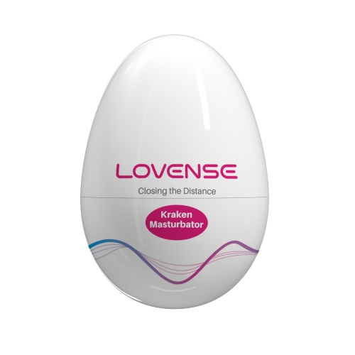 Мастурбатор яйцо белого цвета Lovense Kraken - 1