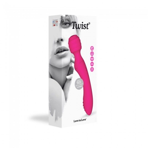 Вібромасажер 2-в-1 для клітора і точки G Love To Love Twist рожевий - 3