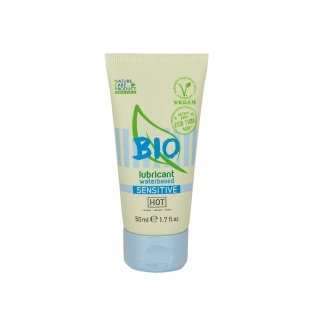 Органический лубрикант с Экстрактом алоэ вера на водной основе Hot Bio Lube Sensitive 50 мл