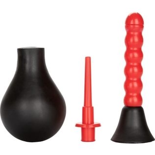 Анальный душ черного красного цвета California еxotic novelties Colt anal douche