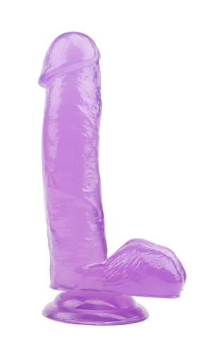 Фалоімітатор 17,5 / 3,6 см на присоску реалістичний фіолетовий CHISA 7.0 Inch Dildo Purple - 2