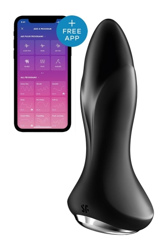 Смарт Анальна пробка чорного кольору Satisfyer Rotator Plug - 1