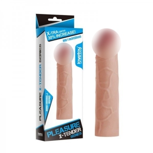 Подовжуюча насадка на член + 2.5 см із закритою головкою Lovetoy