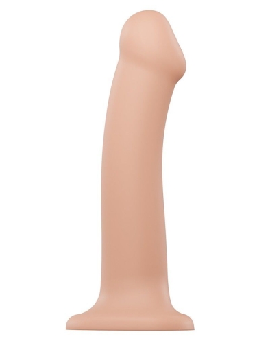 Фаллоимитатор силиконовый на присоске Strap-On-Me Dual Density Dildo Flesh L - 1