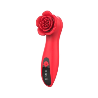 Вибратор для клитора в виде розы красный Loviss Tona Rose Vibrator 9 режимов