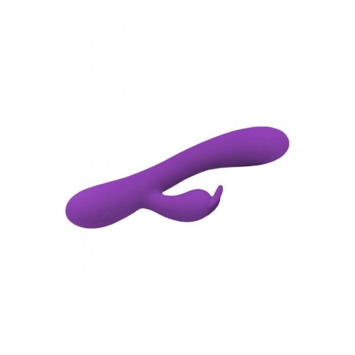 Вібратор з відростком для клітора фіолетового кольору Wooomy Gili Gili Vibrator with Heat - 2