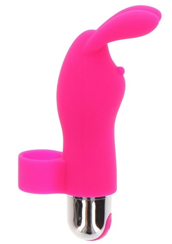 Вибратор на палец для клитора в виде кролика розовый Toy Joy Bunny Pleaser - 1