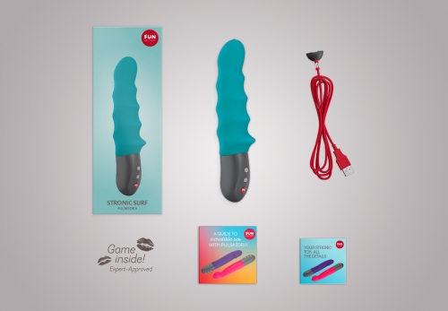 Пульсатор вибратор Fun Factory Stronic Surf синий - 9