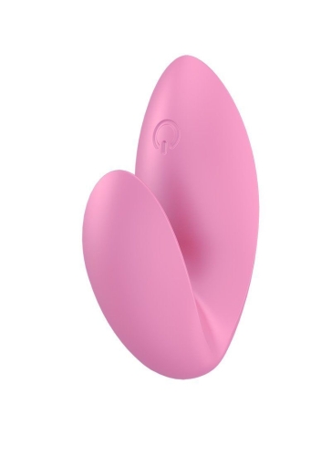 Вибратор на палец для стимуляции клитора и груди розового цвета Satisfyer Love Riot - 2