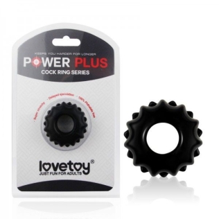 Эрекционное кольцо для пениса Lovetoy Power Plus черное