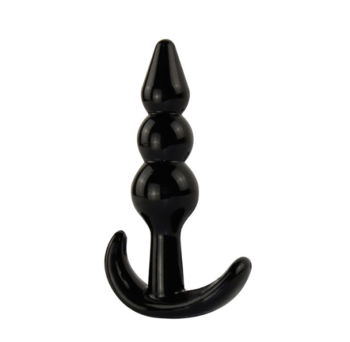 Набір анальних пробок силікон чорний колір Sexy desires 4 штуки - 3