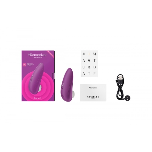 Вакуумный клиторальный стимулятор фиолетовый Womanizer Starlet 3 - 8