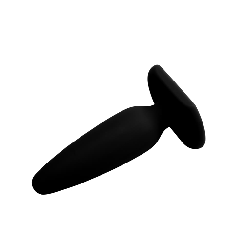 Силиконовый анальный плаг черный CHISA Black Mont - 3