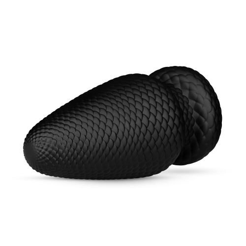 Анальний корок чорного кольору BUTTR Cold Blooded Scaled Butt Plug - 3