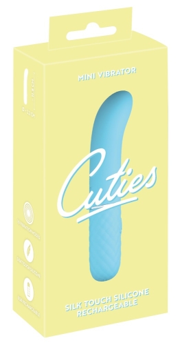 Ромбовидный вибратор для точки G голубой Soft Silicone Cuties 10 режимом вибрации - 1