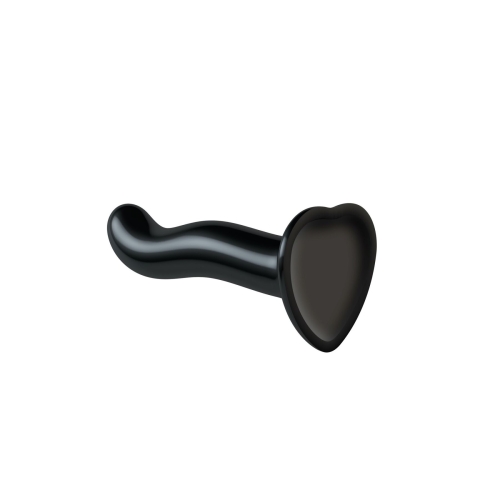 Насадка для страпону силіконова чорного кольору Strap On Me P&amp;amp;G-Spot Dildo розмір M - 4