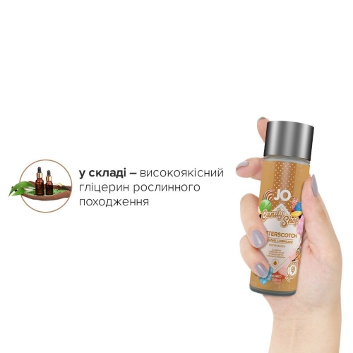 Лубрикант съдобный на водной основе вкус ириски System JO H2O Candy Shop 60 мл - 4