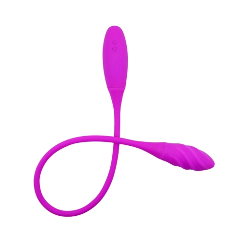 Вибратор двойной вагинально анальный розового цвета Lybaile Pretty Love Snaky - 1