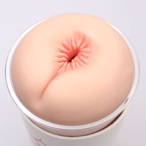 Мастурбатор-анус сквозной в колбе телесный Naked Factory Cup Sleeve A-1 - 3