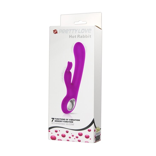 Вибратор с клиторальным отростком Lybaile Hot Rabbit - 9