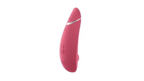 Вакуумный стимулятор для клитора малиновый Womanizer Premium 2 - 4