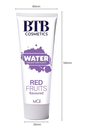 Лубрикант на водной основе с ароматом красных фруктов Mai BTB Flavored Red Fruits 100 мл - 2