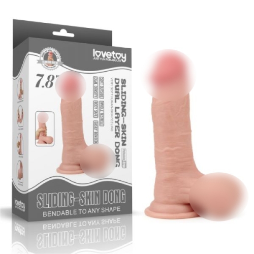 Фаллоимитатор 15/4,5 см реалистичный на присоске телесного цвета Lovetoy - 1