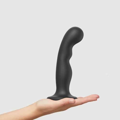 Насадка для страпона силиконовая черная Strap-On-Me Dildo размер L - 2
