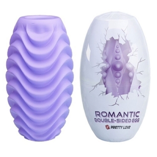 Яйцо мастурбатор для пениса фиолетовое Pretty Love Romantic Double-Sided EGG