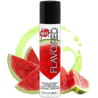 Оральний лубрикант зі смаком кавуна Wet Flavored 30 мл