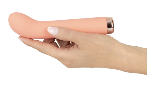 Вибратор для точки G персиковый Soft Silicone Mini G-Spot Vibrator - 7