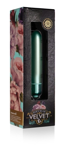 Компактна вібропуля для стимуляції інтимних зон бірюзова Touch Of Velvet Aqua - 3