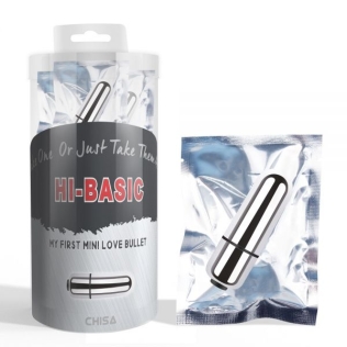 Віброкуля сріблястого кольору Chisa Mini Love Bullet