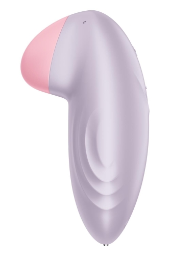 Клиторальный стимулятор с управлением со смартфона сиреневого цвета Satisfyer Tropical tip - 4