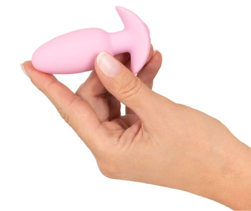 Анальна вібропробка рожева Soft Silicone Vibrating Mini Butt Plug - 6