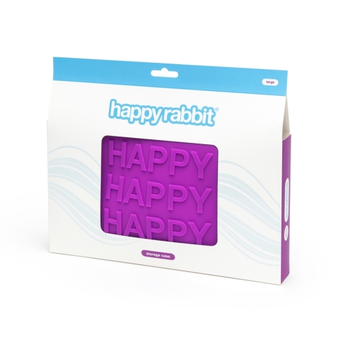 Кейс для секс іграшок великий Happy Rabbit фіолетовий - 5