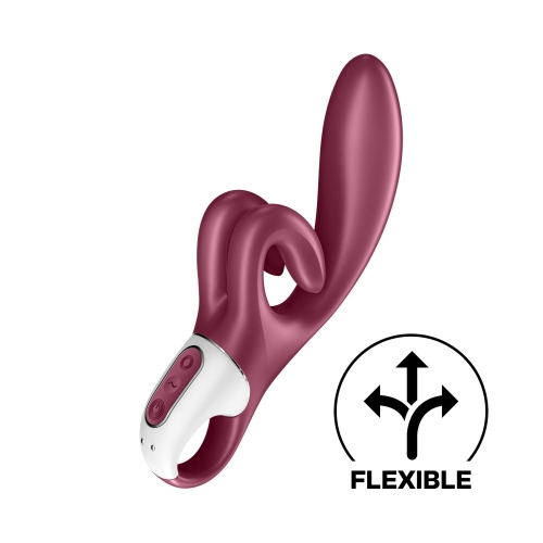 Вібратор із відростком для клітора червоного кольору Satisfyer Touch Me - 1