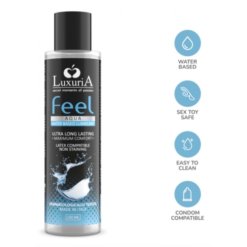Лубрикант для увлажнения на водной основе Intimateline Luxuria Feel Aqua 150мл - 3