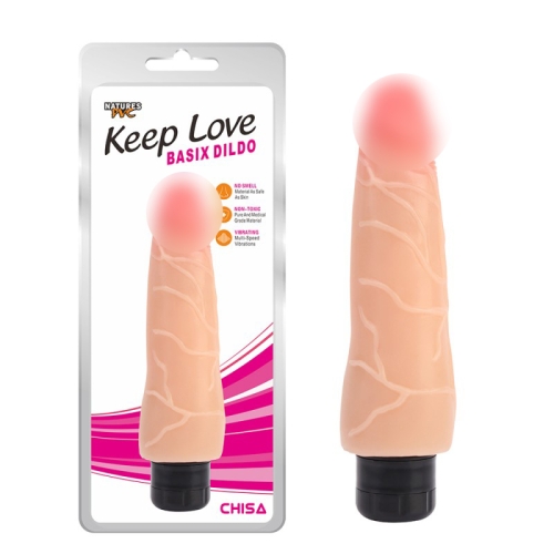Вибратор реалистичный телесного цвета Chisa Keep Love Basix - 1