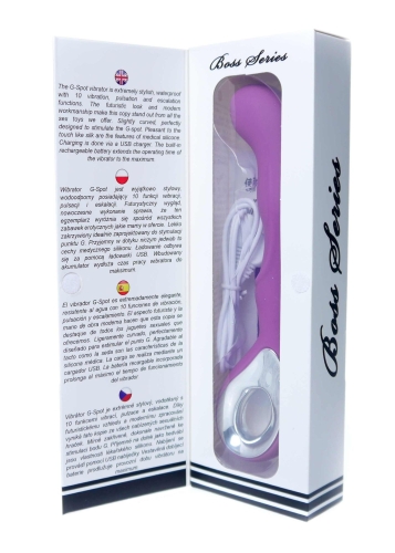 Вибратор Пульсатор для точки G фиолетового цвета Boss series G spot Vibrator G spot - 13